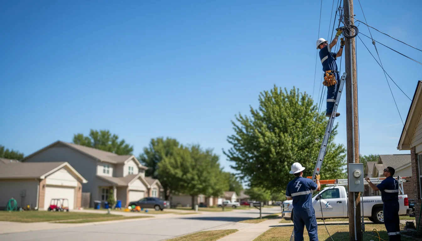 Residential electrician providing installation services in Gomer, OH